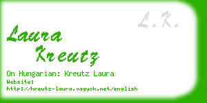 laura kreutz business card